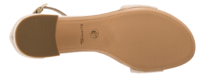 Tamaris Damesandal med hæl Beige 1-1-28201-28