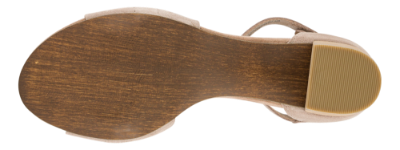 Marco Tozzi Damesandal med hæl Beige 2-2-28398-28