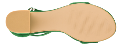 B&CO Damesandal med hæl Grønn 4213101140