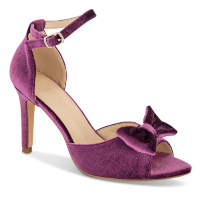B&CO Damesandal med hæl Lilla 4213103272