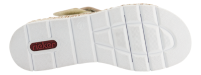 Rieker Damesandal med hæl Beige V3950-61