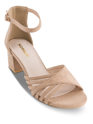 Norrliv Damesandal med hæl Beige 4215100580