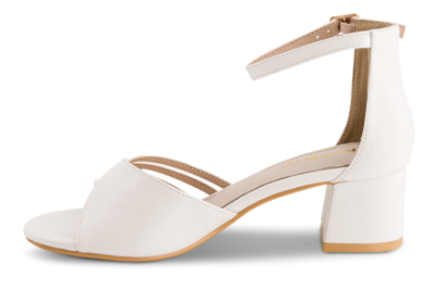 Norrliv Damesandal med hæl Hvit 4215100590