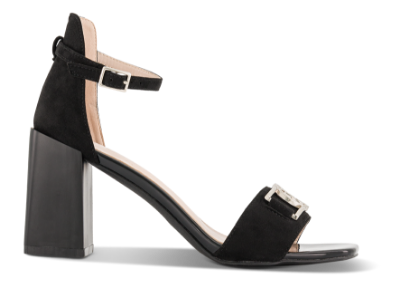 NOË Collection Damesandal med hæl Sort 4215100610