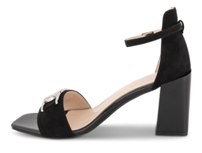 NOË Collection Damesandal med hæl Sort 4215100610