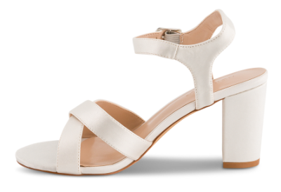 Norrliv Damesandal med hæl Hvid 4215101091