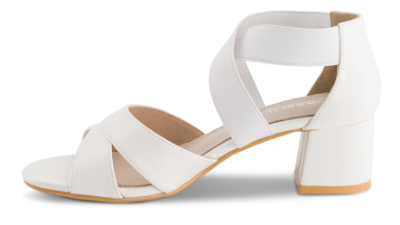 Norrliv Damesandal med hæl Hvit 4215101190