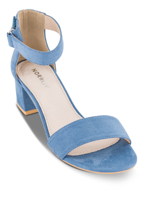 Norrliv Damesandal med hæl Blå 4215101252