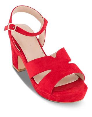 Norrliv Damesandal med hæl Rød 4215101360