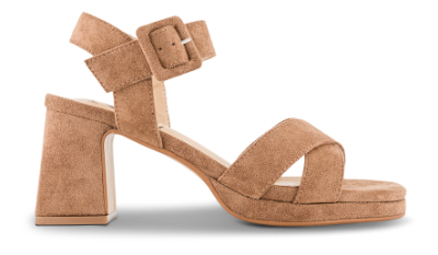 NOË Collection Damesandal med hæl Beige 4215102130