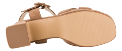 NOË Collection Damesandal med hæl Beige 4215102130