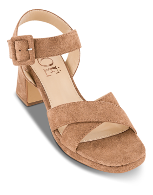 NOË Collection Damesandal med hæl Beige 4215102130