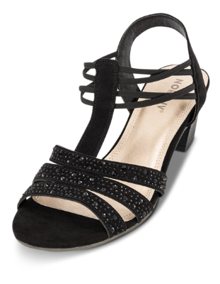 Norrliv Damesandal med hæl Svart 4215102810