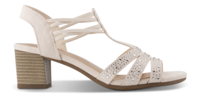 Norrliv Damesandal med hæl Beige 4215102880