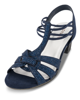 Norrliv Damesandal med hæl Blå 4215102950