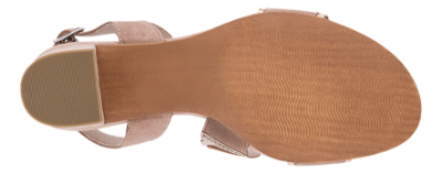Marco Tozzi Damesandal med hæl Beige 2-28347-42