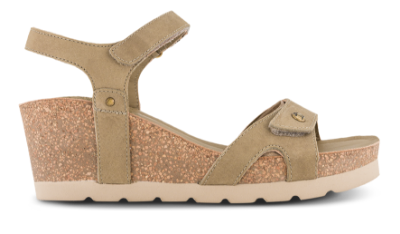 Panama Jack Damesandal med hæl Grøn Julia