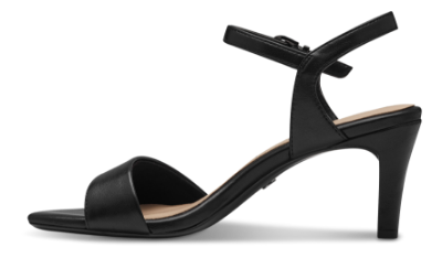 Tamaris Damesandal med hæl Svart 1-28008-42