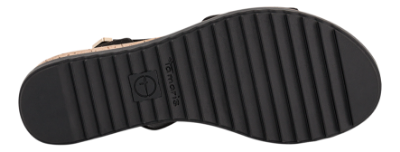 Tamaris Damesandal med hæl Svart 1-28118-44