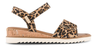 Tamaris Damesandal med hæl Leopard 1-28118-44