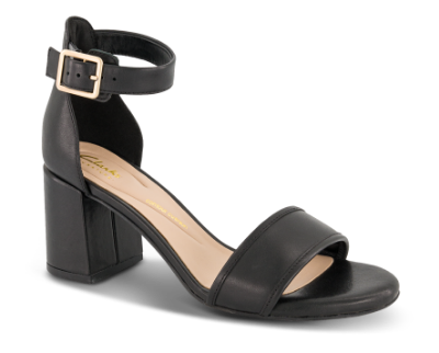 Clarks Damesandal med hæl Svart Ezoria Mae