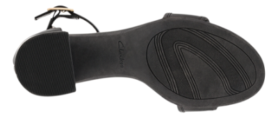 Clarks Damesandal med hæl Svart Ezoria Mae