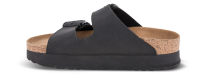 Birkenstock Damesandal med hæl Svart 1027395 Arizona