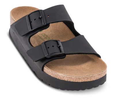 Birkenstock Damesandal med hæl Svart 1027395 Arizona