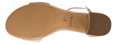 Tamaris Damesandal med hæl Gull 1-28295-42