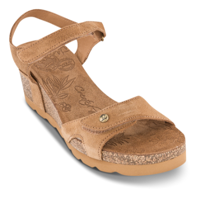 Panama Jack Damesandal med hæl Brun Julia B74