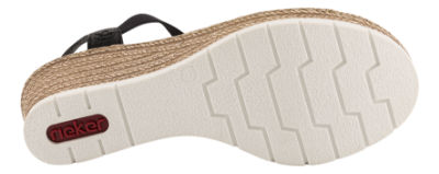 Rieker Sandal Svart 619B2-00