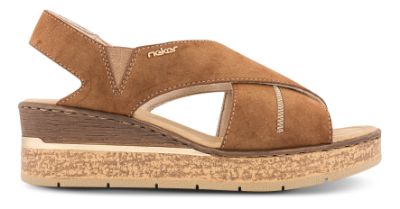 Rieker Plateau Sandal Brun 63782-24