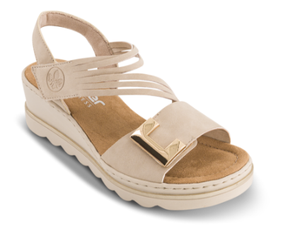 Rieker Platå-Sandal Beige 67410-62