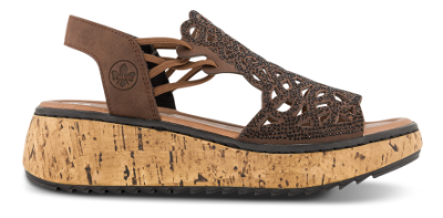 Rieker Plateau Sandal Brun V1765-24