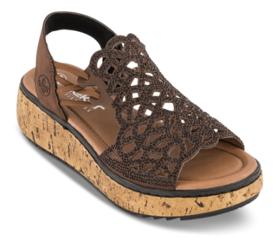 Rieker Plateau Sandal Brun V1765-24
