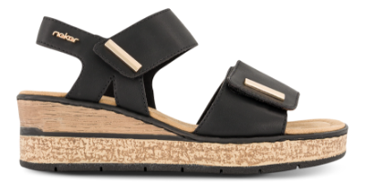Rieker Platå-Sandal Svart 63781-00