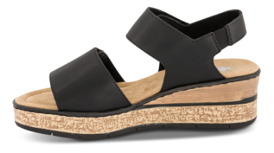 Rieker Platå-Sandal Svart 63781-00