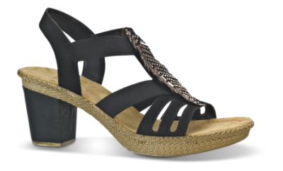 Rieker Sandal Sort 66526-00