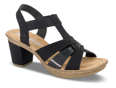 Rieker Sandal Svart 665K3-00
