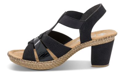 Rieker Sandal Svart 665K3-00