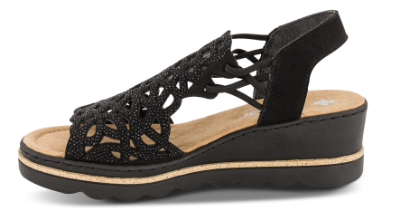 Rieker Platå-Sandal Svart 67465-00