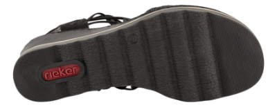 Rieker Platå-Sandal Svart 67465-00