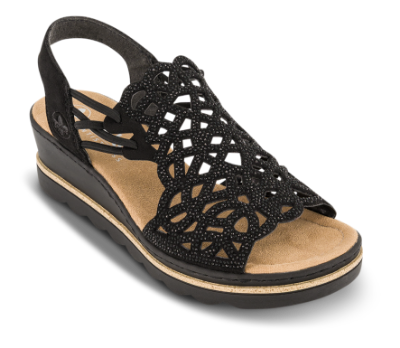 Rieker Platå-Sandal Svart 67465-00