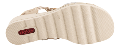 Rieker Platå-Sandal Beige 67465-62