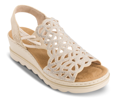 Rieker Platå-Sandal Beige 67465-62