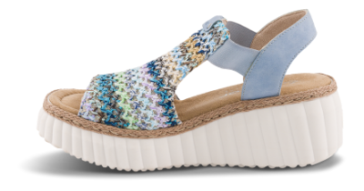 Rieker Plateau Sandal Blå 69172-91
