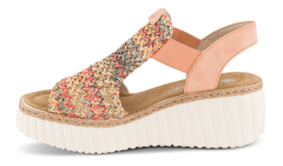 Rieker Plateau Sandal Koral 69172-92