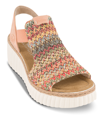 Rieker Plateau Sandal Koral 69172-92
