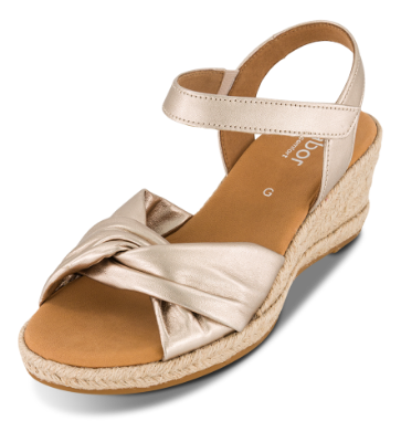 Gabor Espadrillos Sandal Guld 8271282