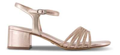 Tamaris Damesandal med hæl Gull 1-28248-44